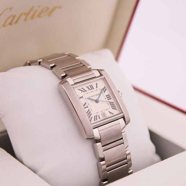 CARTIER - 仕上済 - ヴィンテージ カルティエ タンクフランセーズLM W51002Q3 自動巻 中古 2000年代