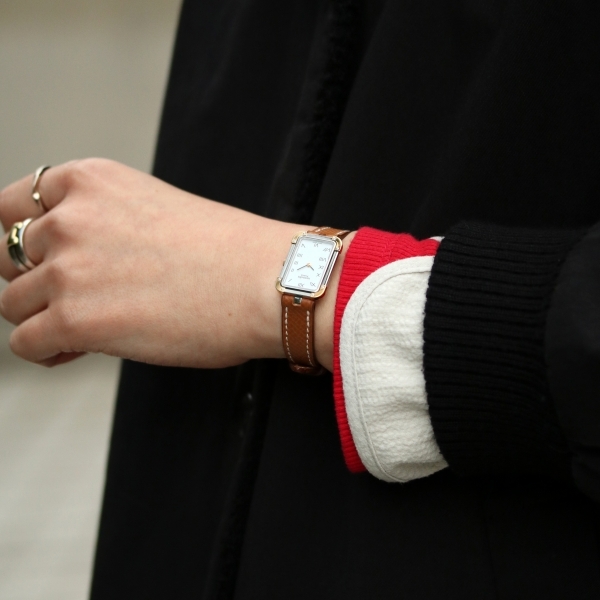 HERMES ヴィンテージ エルメス クロアジュール CR1.240 クォーツ 中古 レディース 1990年代