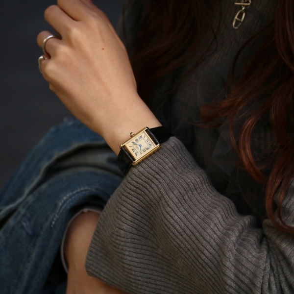 CARTIER ヴィンテージ カルティエ マストタンクMM W1017354 2415 中古 レディース クォーツ 2000年代