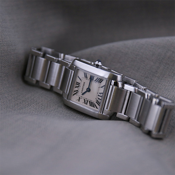 CARTIER - 仕上済 - ヴィンテージ カルティエ タンクフランセーズ SM W51008Q3  クォーツ 中古 2000年代