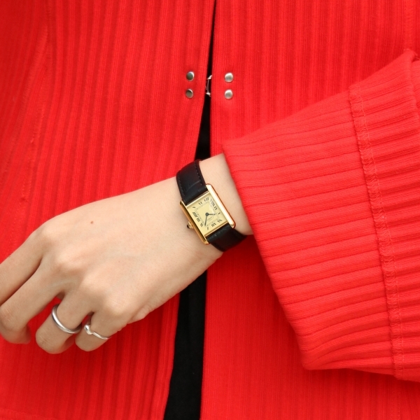 CARTIER ヴィンテージ カルティエ マストタンクSM 5057001 クォーツ 中古 1990年代