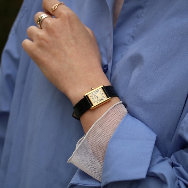 CARTIER ヴィンテージ カルティエ マストタンクSM 中古 レディース 手巻き 1980年代