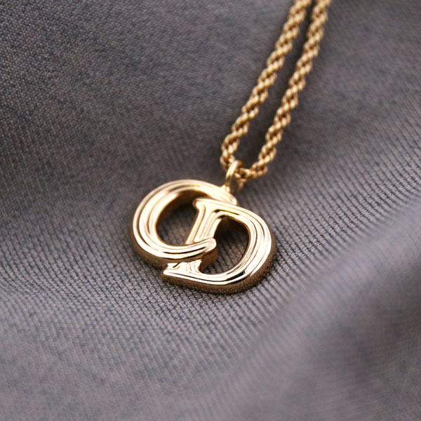 Christian Dior クリスチャン・ディオール CDロゴ ネックレス 中古