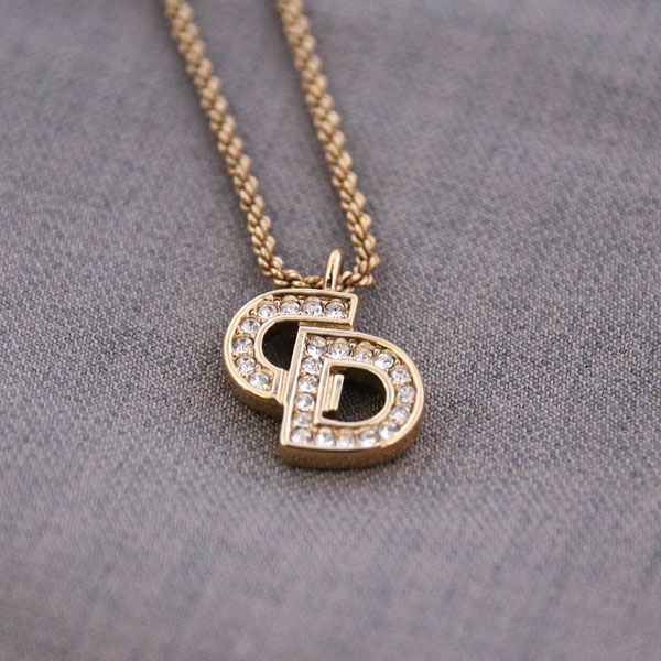 Christian Dior クリスチャン・ディオール CDロゴ ネックレス 中古