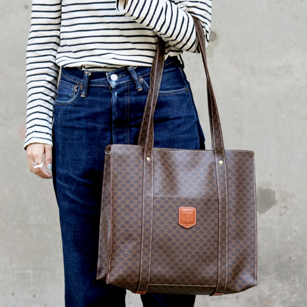 CELINE セリーヌ マカダム トート MC98/1 中古