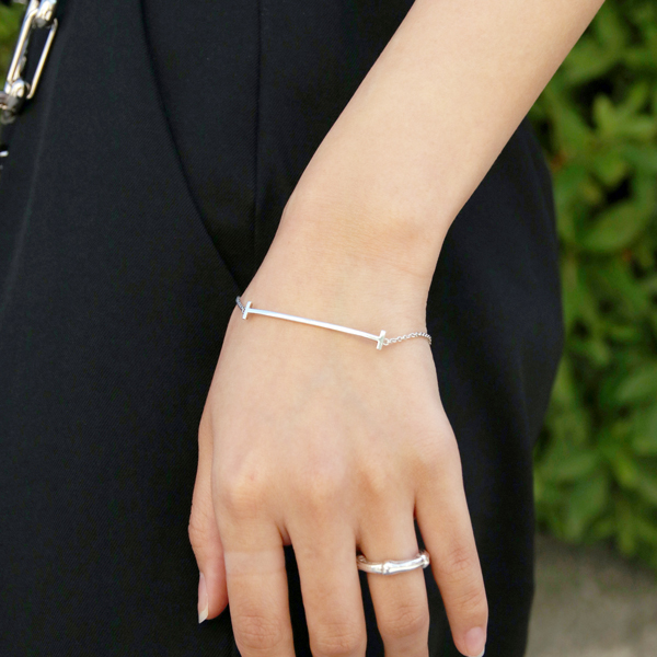 Tiffany&Co. ティファニー Tスマイルブレスレット 中古 レディース