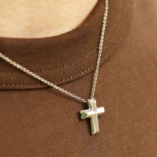 Tiffany&Co. ティファニー テンダネス ハートクロス ネックレス 中古 レディース