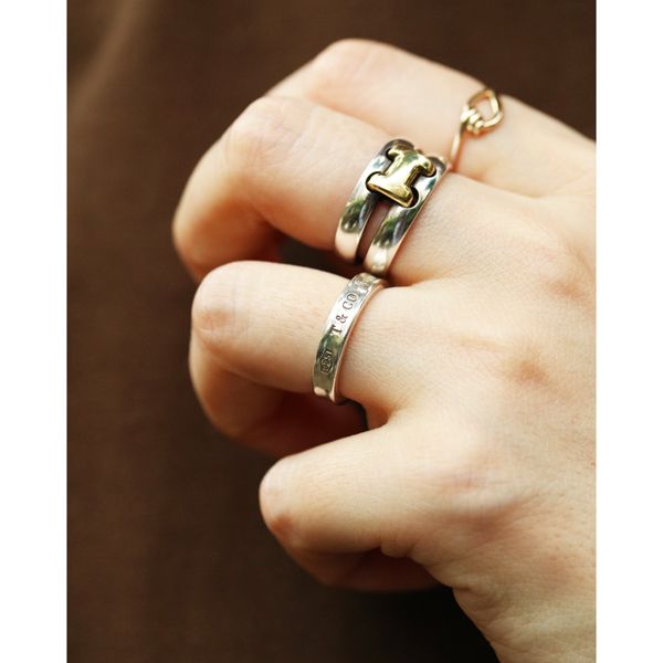 Tiffany&Co. ティファニー1837 ナローリング 9号 中古 レディース
