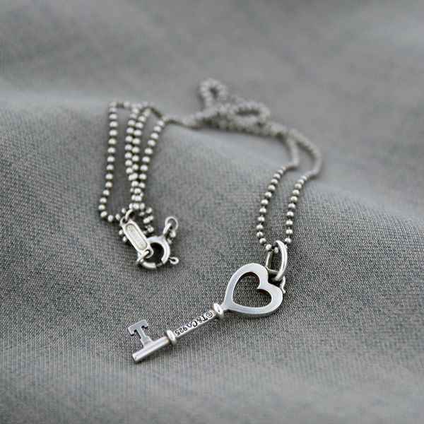 Tiffany&Co. ティファニー ハートキー ネックレス 中古 レディース