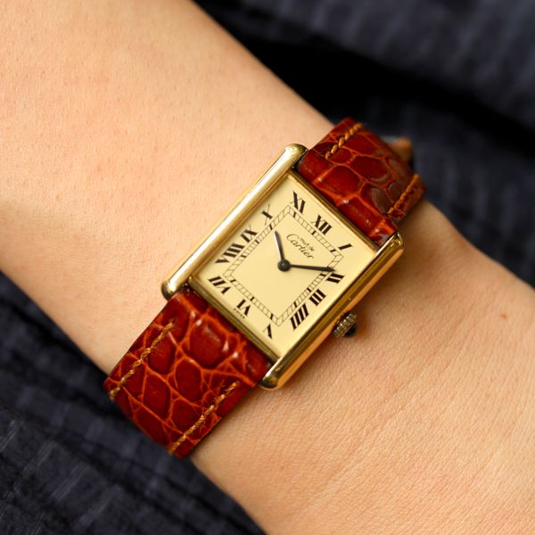 CARTIER ヴィンテージ カルティエ マストタンクLM オパラン 中古 レディース 手巻き 1980年代