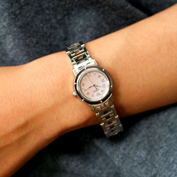 HERMES - 仕上済 - ヴィンテージ エルメス クリッパー ナクレ CL4.210 クォーツ 中古 2000年代