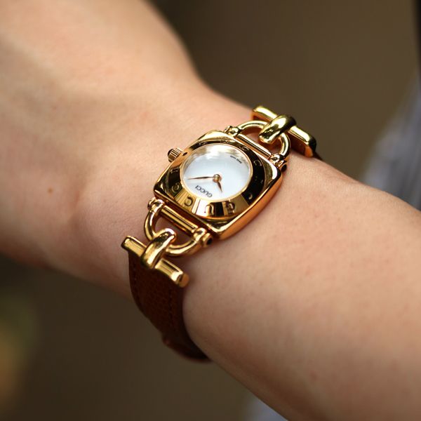 GUCCI ヴィンテージ グッチ 6300L GP クォーツ 中古 レディース 1990年代