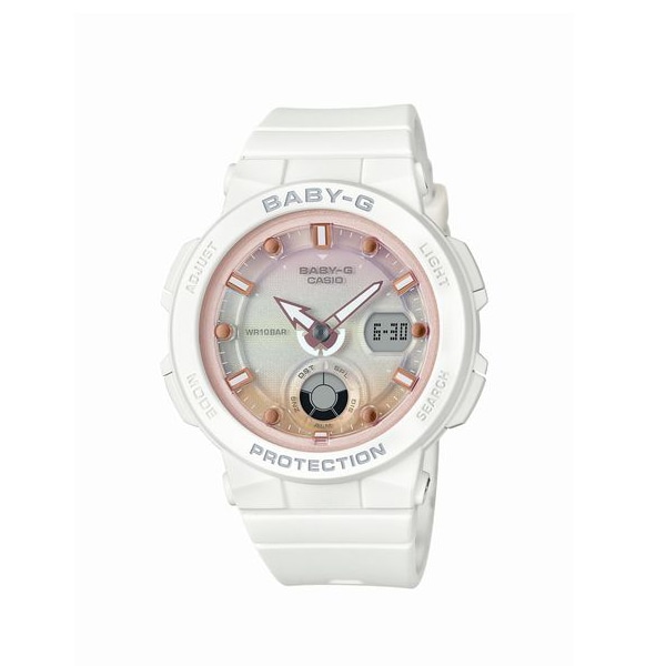 BABY-G Beach Traveler Series BGA-250-7A2JF ネオンイルミネーター クォーツ レディース