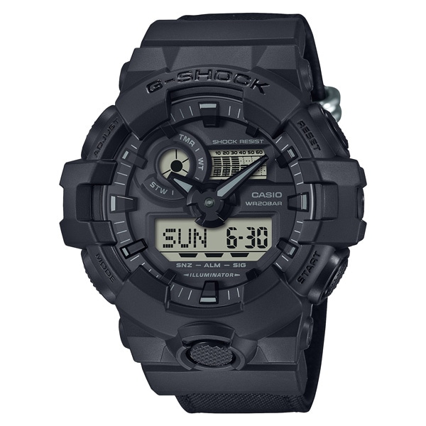 G-SHOCK Utility black シリーズ GA-700BCE-1AJF CORDURA Eco Fabricバンド クォーツ