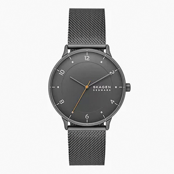Skagen RIIS 三針 チャコール ステンレススチール メッシュウォッチ SKW6884 クォーツ メンズ