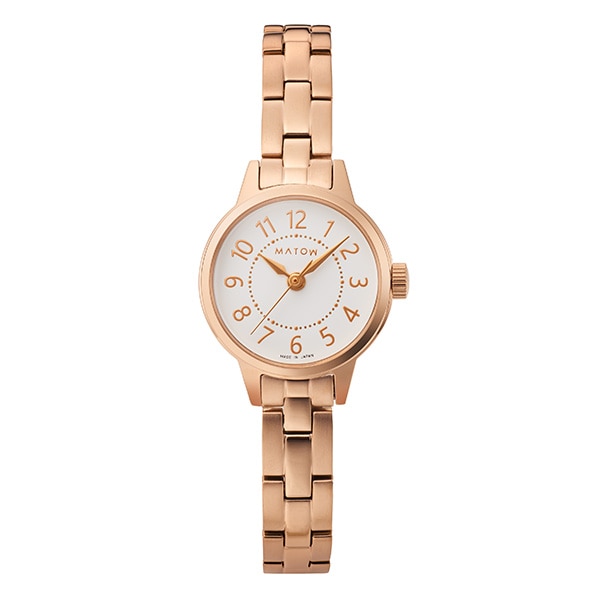 MATOW Tsuki 清月 -せいげつ- / ラウンド ローズゴールド ホワイト mw005002 クォーツ レディース