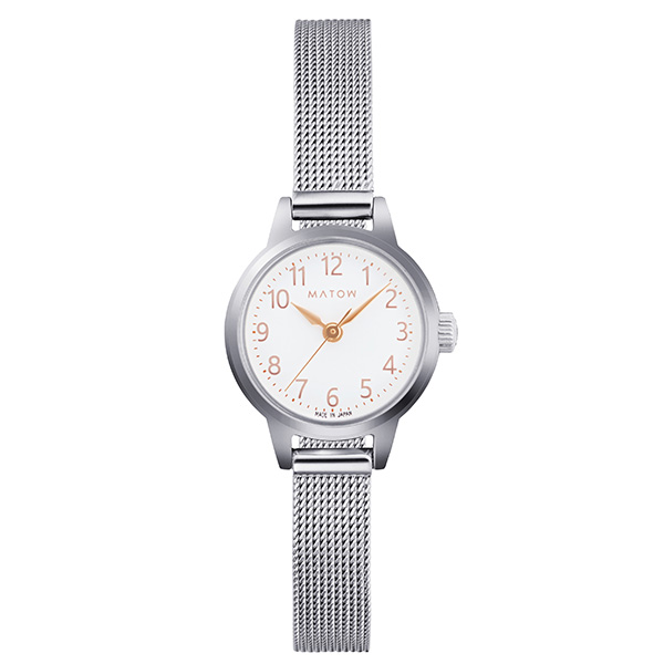 MATOW Tsuki Collection 清月 / メッシュ ラウンド シルバー mw005007 クォーツ レディース