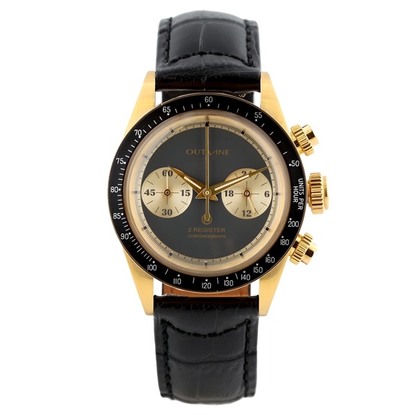 OUTLINE×TiCTAC チックタック40周年記念コラボレーション 2レジスタークロノ シリーズⅠ YK20243-JPS メカ・クォーツ メンズ