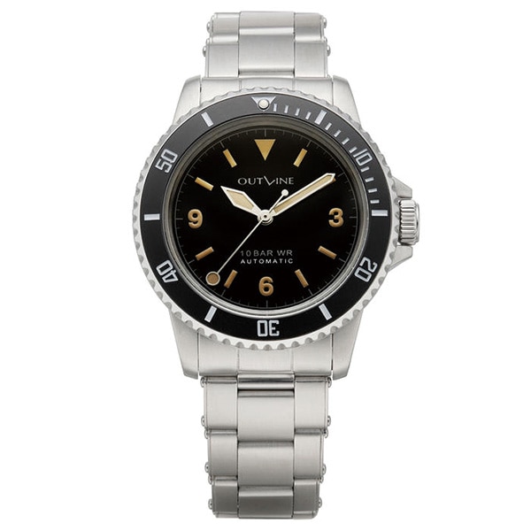 OUTLINE アウトライン BLACK DIVER （3・6・9タイプ） YK20252-2BK 自動巻 メンズ