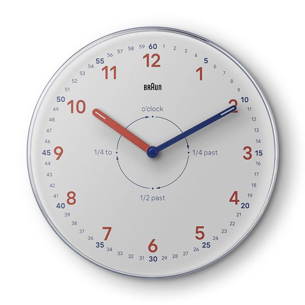 BRAUN ブラウンBRAUN ブラウンTIME TEACHER ALARM WALL CLOCK BC26TW 掛け時計