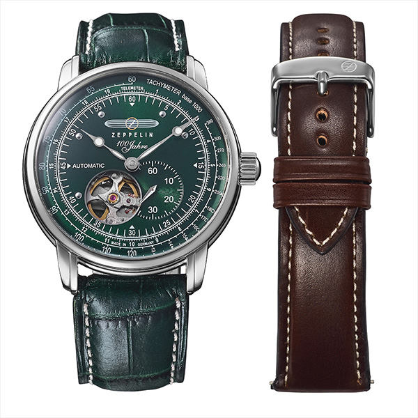 ZEPPELIN ツェッペリン 100 YEARS OPEN HEART AUTOMATIC 100周年記念シリーズ オープンハート オートマティック 自動巻 7662-6_SET メンズ