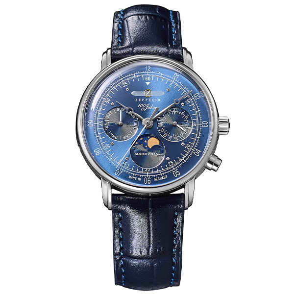 ZEPPELIN ツェッペリン 100 YEARS ZEPPELIN 36mm MOON PHASE 100周年記念シリーズ 36mm ムーンフェイズ 7635-3 クォーツ メンズ