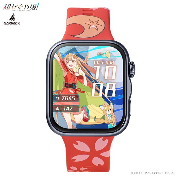 GARRACK ギャラック 超かぐや姫!コラボスマートウォッチ かぐやモデル HUC-CK-FIT5-K ユニセックス