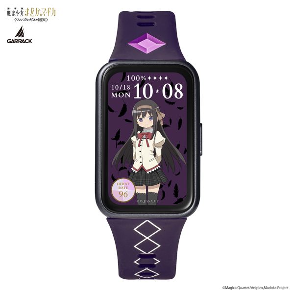 GARRACK ギャラック 魔法少女まどか☆マギカコラボスマートウォッチ 暁美ほむらモデル HUC-MM-BD11-AH ユニセックス