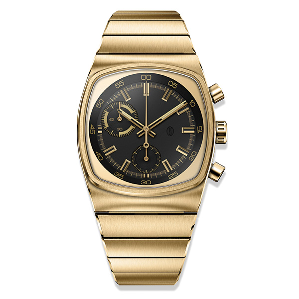 Brew Watch Co. Metric - Gold & Black 36mm×41.5mm GLDBLK メカクォーツ メンズ