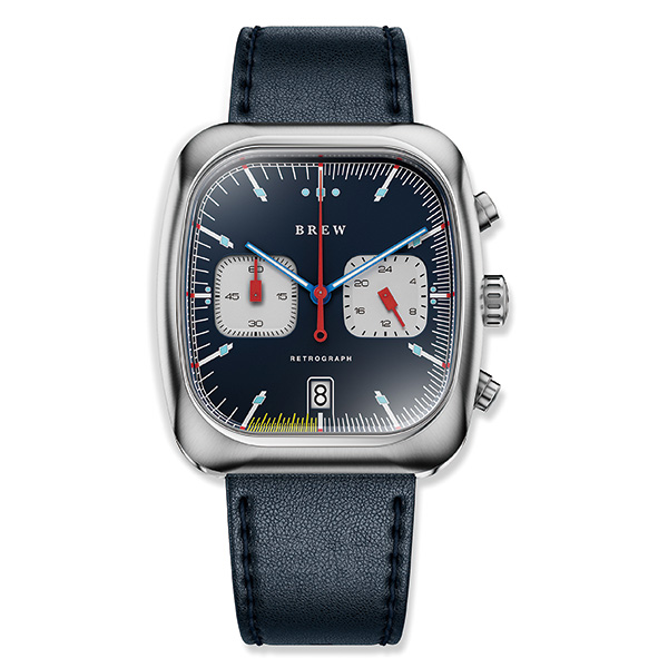 Brew Watch Co. Retrograph - Technicolor 38mm×41.5mm RTROTECH メカクォーツ メンズ