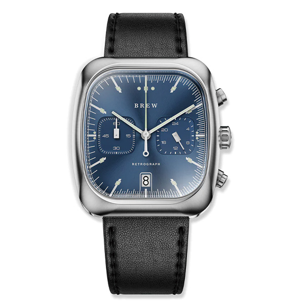 Brew Watch Co. Retrograph - Cobalt 38mm×41.5mm RTRORCBLT メカクォーツ メンズ