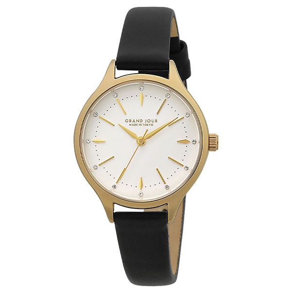 GRAND JOUR MJ-GJQA01-BK クォーツ レディース
