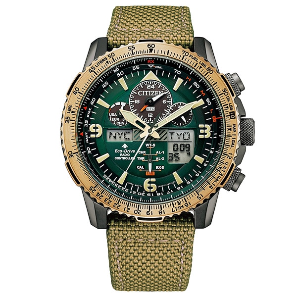 PROMASTER エコ・ドライブ電波時計 SKYシリーズ JY8074-11X 電波ソーラー メンズ