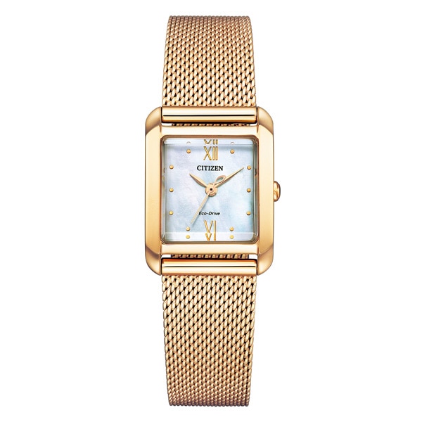 CITIZEN L エコ・ドライブ Square Collection EW5593-64D ソーラー レディース