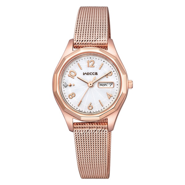 wicca ソーラーテック デイ＆デイトモデル KH3-568-15 レディス