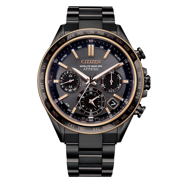 ATTESA ACT Line sapphire Bezel エコ・ドライブGPS電波時計 CC4074-61W メンズ