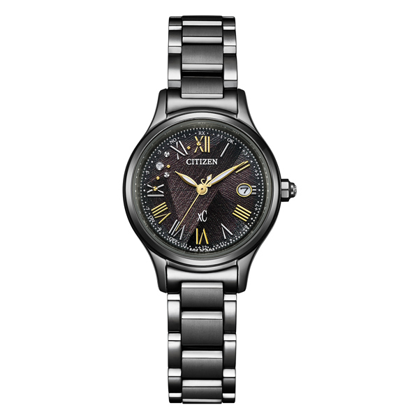xC クロスシー LIGHT in BLACK エコ・ドライブ電波時計 Happy Flight hikari collection ES9495-59E 電波ソーラー レディース