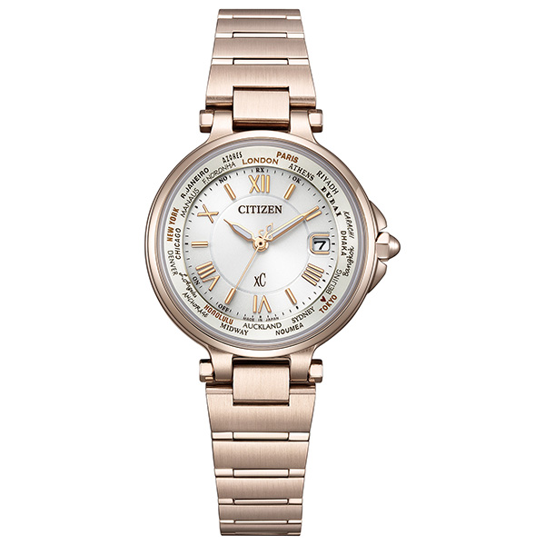 ｘC エコ・ドライブ 電波時計 サクラカラーモデル EC1017-58A 電波ソーラー レディース