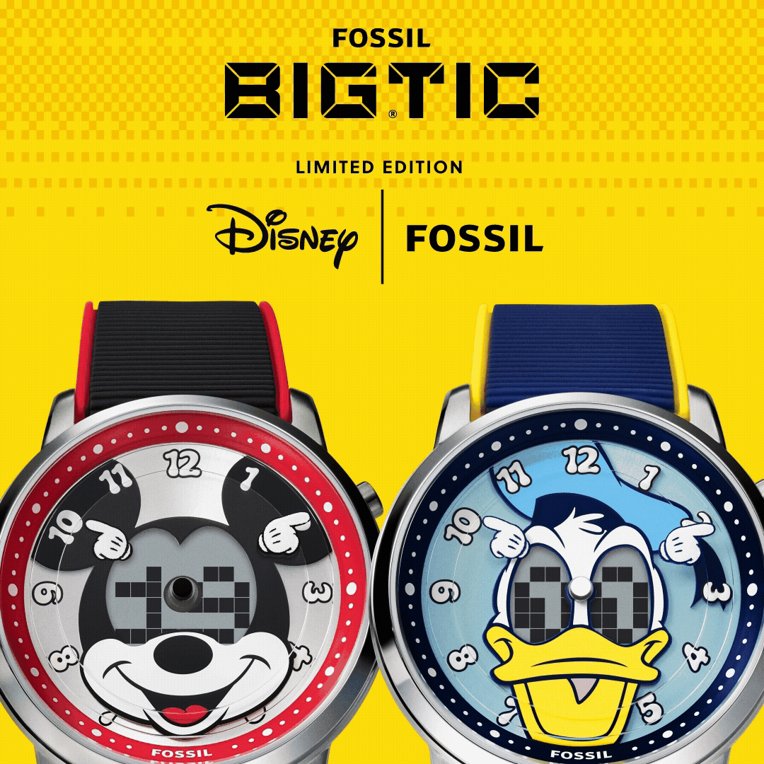 一部販売店限定【FOSSIL】人気シリーズ"Big Tic コレクション"とディズニーとのコラボモデルが登場!