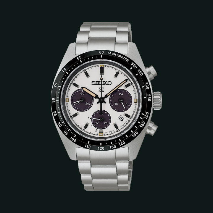 PROSPEXよりソーラータイプのクロノグラフが登場！人気のパンダ文字盤です。