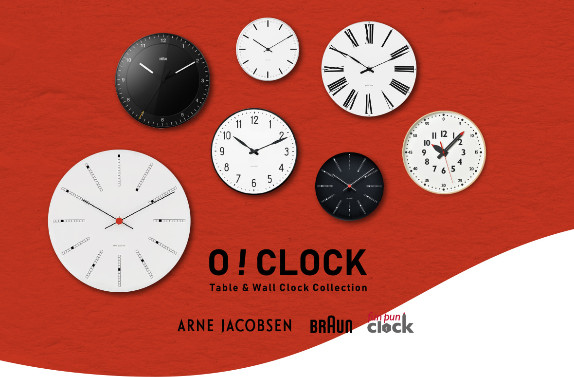 O!CLOCK Table & Wall Clock Collection