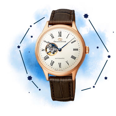 オリエントスター ORIENT STAR 腕時計 レディス 機械式自動巻 CLASSIC セミスケルトン RK-ND0003S